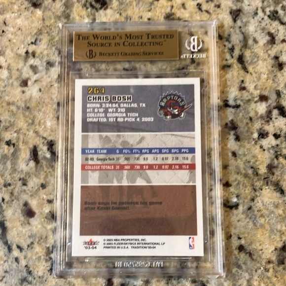 2003 Fleer Tradition Chris Bosh Rookie Card - Picture 3 of 3